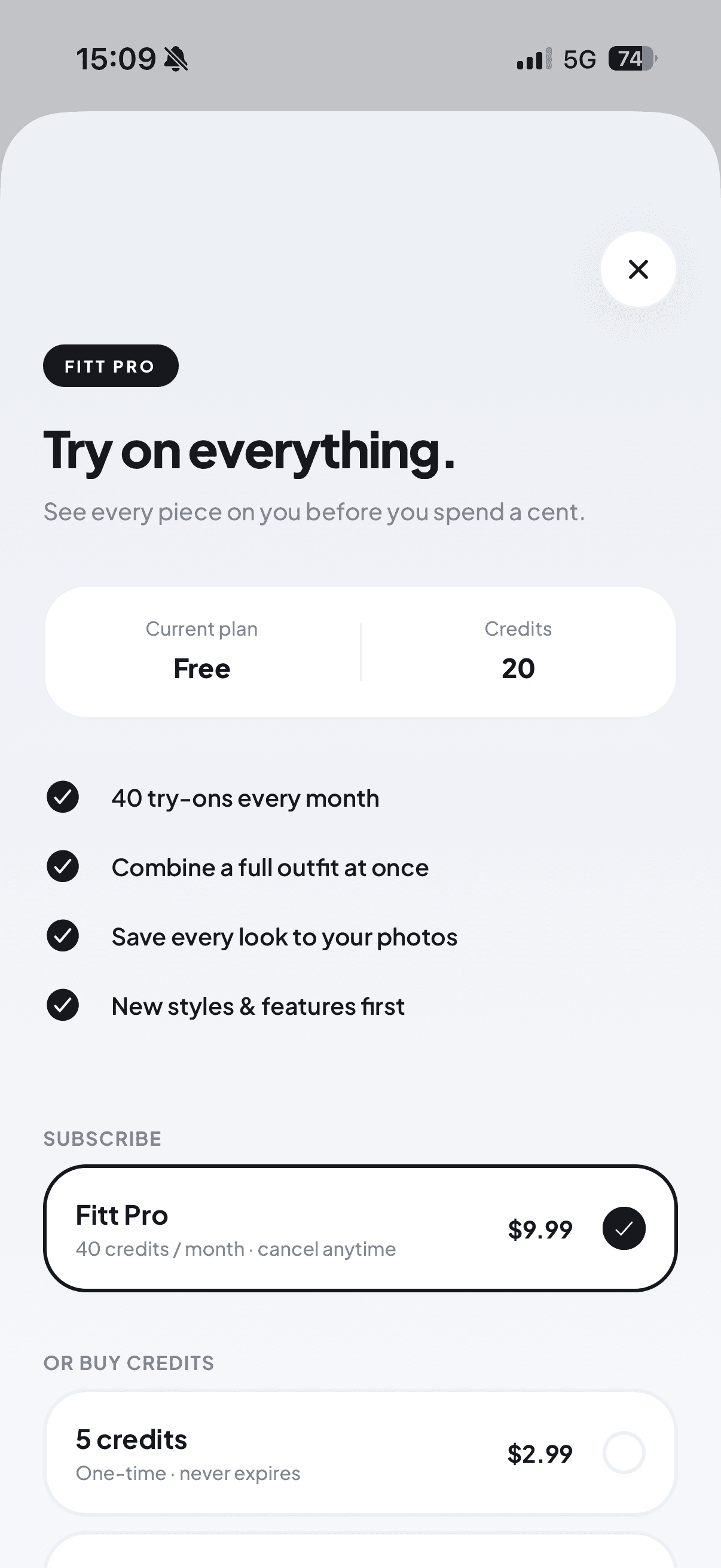 Fitty Pro subscription